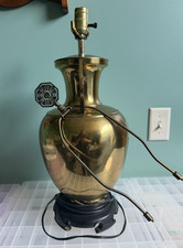 Neoclassical Urn-Form Table Lamp with Cream Drum Shade — listing 6