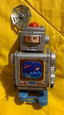 Vintage Chinese Tin Litho Battery-Operated Space Tank Toy Box — listing 4