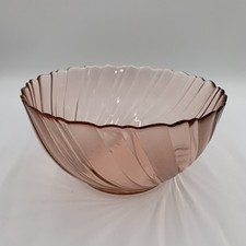 Vereco France Rose Pink Swirl Glass Bowl, 4.5 inch — listing 3