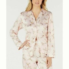 Charter Club Vintage Light Blue Satin Peignoir Bed Jacket with Lace Yoke, Size XL — listing 5