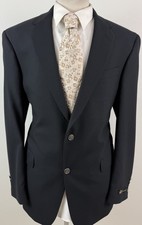 Hart Schaffner & Marx Baskin Men's Two-Button Sport Coat, Gray Pinstripe Wool — listing 3
