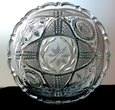 Antique American Brilliant Period (ABP) Cut Glass Bowl with Hobstar, Pinwheel & Punty Motifs — listing 4