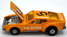 Matchbox Superfast Mustang Piston Popper Diecast Car, Blue with Amber Windows — listing 5