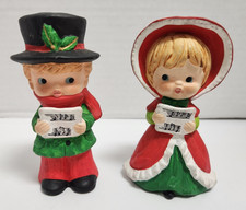 Vintage Bisque Porcelain Christmas Caroler Angel Figurine with Songbook — listing 4