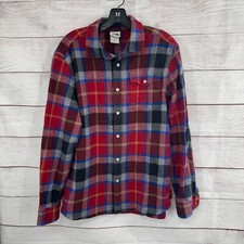 The North Face Women's Relaxed Fit Woven Flannel Shirt, Purple Plaid, Size L — listing 4