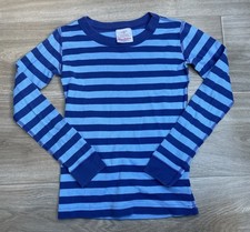 Hanna Andersson Girls Striped Dress with Leopard Floral Trim, Size 90 (3T)