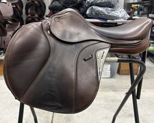 Brown Leather Close Contact English Jumping Saddle — listing 2