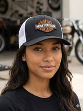 Harley-Davidson Museum Milwaukee WI Camo Mesh Trucker Snapback Hat — listing 6