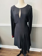 Fendi Silk Blend Sleeveless Shift Dress with Sheer Scalloped Fish-Scale Appliqué, Sage Green — listing 4
