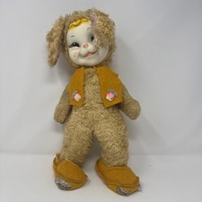 Vintage 1950s-60s Rubber Face Pixie Elf Knee Hugger Shelf Sitter Doll — listing 5