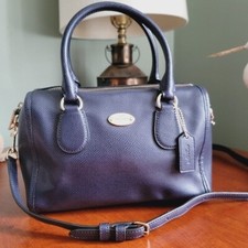 Coach Signature Mini Bennett Satchel 2-Way Handbag with Varsity Stripe — listing 4