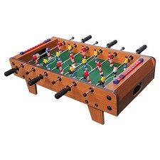 Mini Tabletop Foosball Game 20" - Wood Frame Table Soccer with 2 Balls