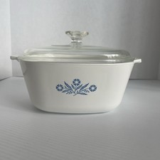 Vintage Corning Ware Blue Cornflower 1.75 Qt Saucepan/Casserole (P-1 3/4-B) — listing 4