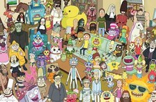 Framed Rick and Morty Alien Landscape Poster Print — listing 2
