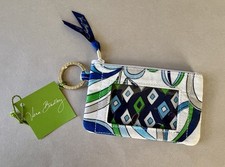 Vera Bradley Zip ID Case in Mediterranean White