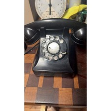 Vintage Western Electric Model 500 Black Rotary Desk Telephone