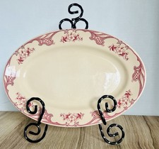 Shenango China Rim Rol Inca Ware Cup and Saucer, Red Floral Border Restaurant Ware — listing 3