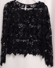 H&M Divided Black Faux Suede Lace-Up Grommet Skirt, EUR 40 / US 10 — listing 6