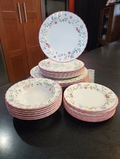 Johnson Brothers Summer Chintz China Set - Service for 8 with Serving Pieces