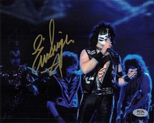 Eric Singer (KISS) Autographed Drumhead, Personalized 'To Joe' — listing 6