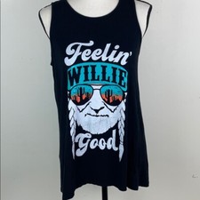 Zutter "Feelin' Willie Good" Willie Nelson Graphic Racerback Tank Top