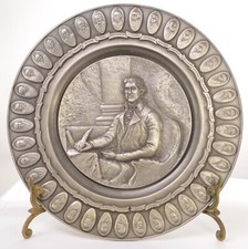 International Silver Company Thomas Jefferson Pewter Commemorative Plate, No. 2 Presidential Series, Limited Edition — listing 3