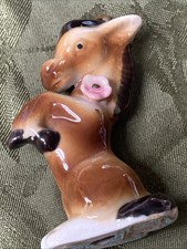 Vintage Ceramic Anthropomorphic Baby Donkey / Foal Figurine Planter — listing 6