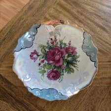Vintage Pink Lustreware Porcelain Rose Teacup and Saucer — listing 5