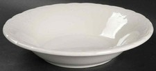 Tabletops Unlimited "Versailles" White Embossed Ceramic Creamer / Small Pitcher — listing 5