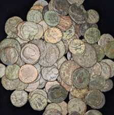 Ancient Roman Bronze Coin (AE follis/nummus), heavily patinated, uncertain emperor — listing 3