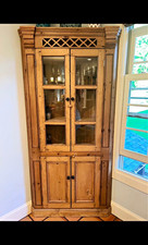 Antique Primitive Pine Two-Piece Corner Cupboard with Paneled Doors — listing 3