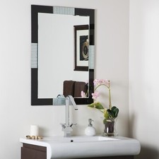 Vintage Frameless Beveled Octagonal Wall Mirror Large — listing 5