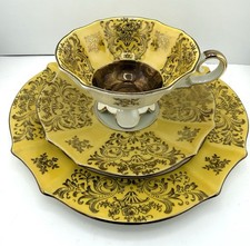 Alka-Kunst Alboth & Kaiser Bavaria Footed Teacup and Snack Plate Set with Floral and Gilt Decoration — listing 2