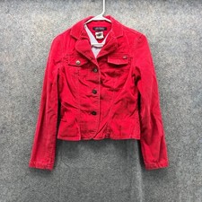 Tommy Hilfiger Wide-Wale Corduroy Jacket, Magenta Pink, Size M — listing 2
