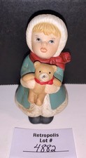 Antique German Bisque Porcelain Figurine of a Girl Holding a Bird — listing 4