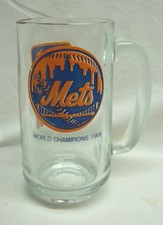 Vintage New York Mets Drinking Glass Set with 1969 World Champions Logo, Set of 6 in Original Box — listing 4