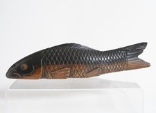Vintage Japanese Hand-Carved Wood Goldfish/Koi Figurines, Set of 3 — listing 6