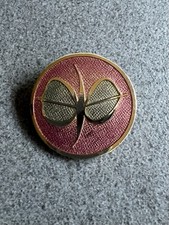 Handmade Enameled Copper Abstract Brooch/Cabochon with Metallic Luster Glaze — listing 4