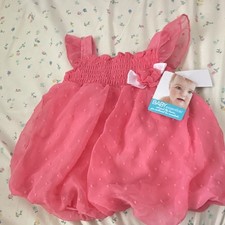 Baby Girl 2-Piece Outfit - Mauve Pink Lace-Ruffle Top & Floral Print Leggings Old Navy / Carter's — listing 4