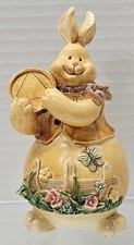 Resin Bunny Rabbit Drummer Figurine with Bongos and Drum — listing 5