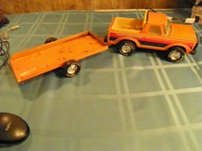 Vintage Nylint Pressed Steel Pickup Truck with Utility Trailer