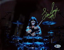 Eric Singer (KISS) Autographed Drumhead, Personalized 'To Joe' — listing 4