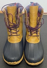 Tommy Hilfiger Men's Duck Boots, Black Leather and Rubber