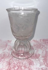 Vintage Stemmed Water Goblet with Pink Rose Floral Decal — listing 4