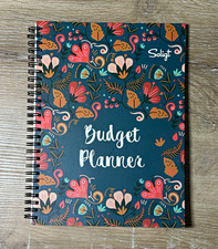 Soligt Budget Planner Spiral-Bound Notebook, Floral Cover