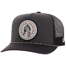 Hooey Black & Grey Logo Trucker Cap, One Size, listing 4
