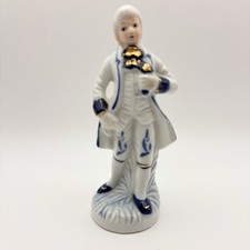 Vintage Colonial Gentleman Figurine, Hand-Painted Bisque Porcelain, listing 4