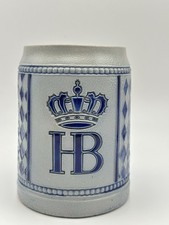 Hofbräuhaus München (HB) Salt-Glaze Stoneware 1 Liter Beer Stein / Masskrug — listing 2