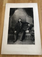 Antique Steel Engraving of King George IV, After Sir Thomas Lawrence, Framed — listing 4