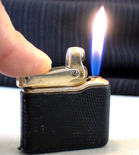 Vintage Colibri Gold-Tone Flint Lighter with Diamond-Cut Pattern — listing 6